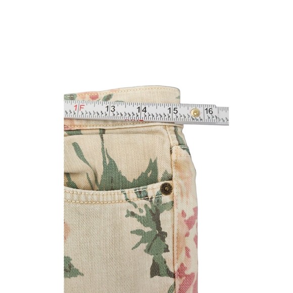 Current/Elliott Jeans Women's Size 27 Beige The Stiletto Haystack Floral Skinny - Picture 5 of 7